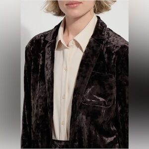 NWT LYSSE crushed velvet blazer
